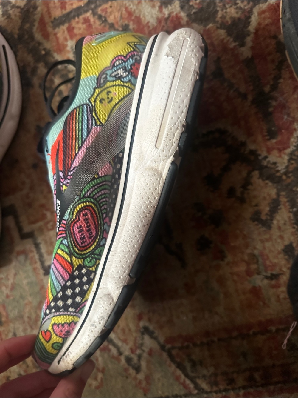 Brooks Rainbow Pride Running Shoes with Black Accents - Picture 3 of 3